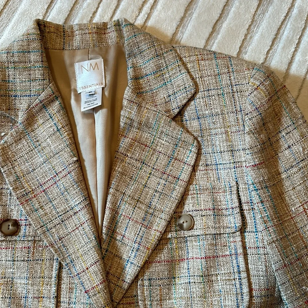 Neiman Marcus Silk Tweed Blazer - Picture 11 of 13